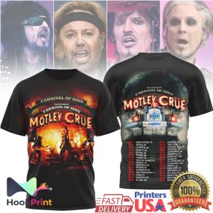 Motley Crue Carnival of Sins Return of Tour 2026 Concert T Shirt