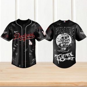 My Chemical Romance The Black Parade Pirate Ship Dodgers Baseball T Shirt