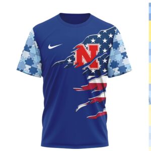 Nebraska Cornhuskers I Wear Blue For Autism Awareness T Shirt