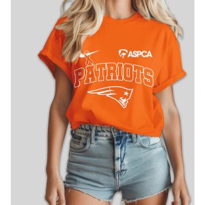 New England Patriots ASPCA Animal Guardian Awareness Month Football T Shirt