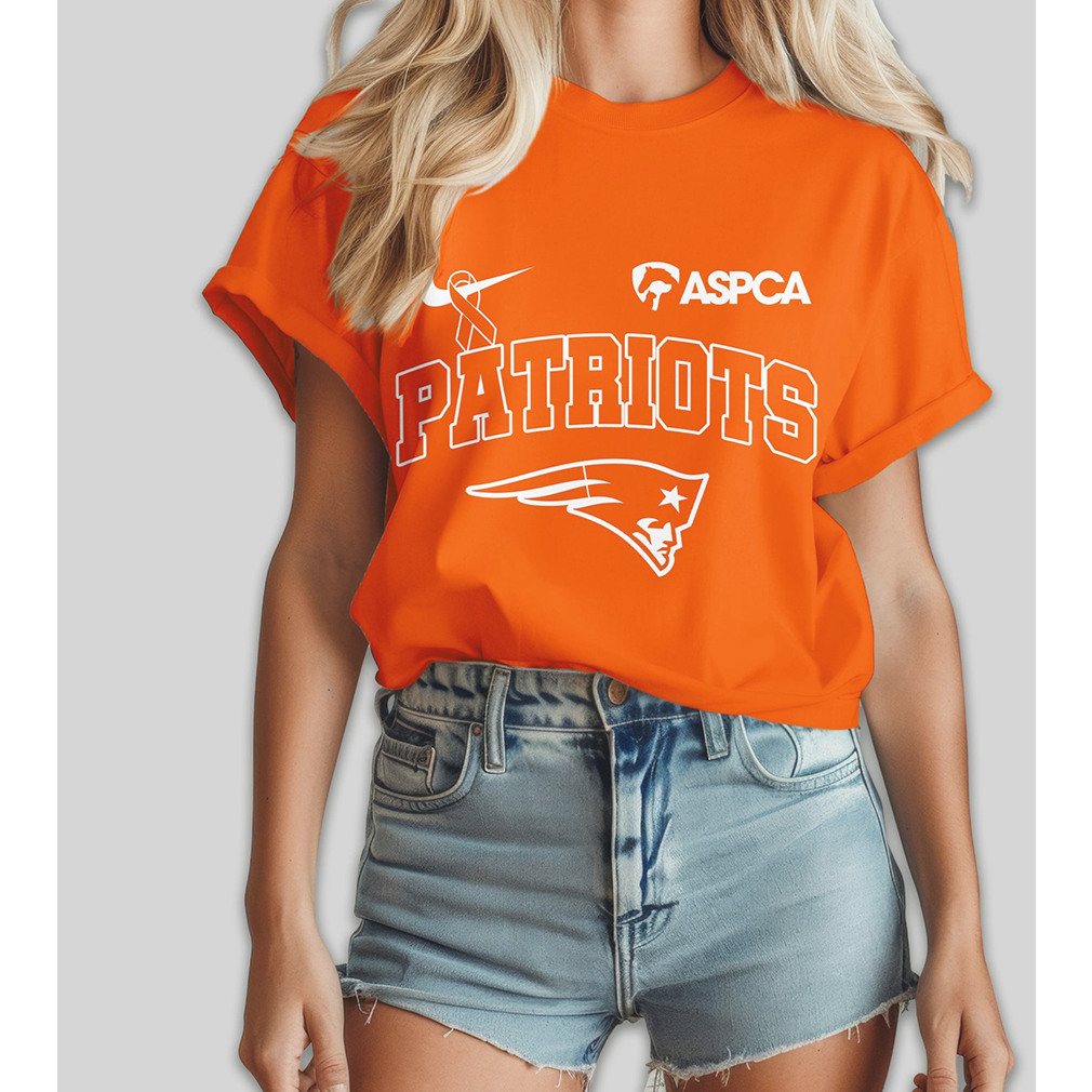 New England Patriots ASPCA Animal Guardian Awareness Month Football T Shirt New England Patriots ASPCA Animal Guardian Awareness Month Football T Shirt