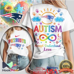 New England Patriots Autism Awareness Accept Understand Love Patriots T Shirt
