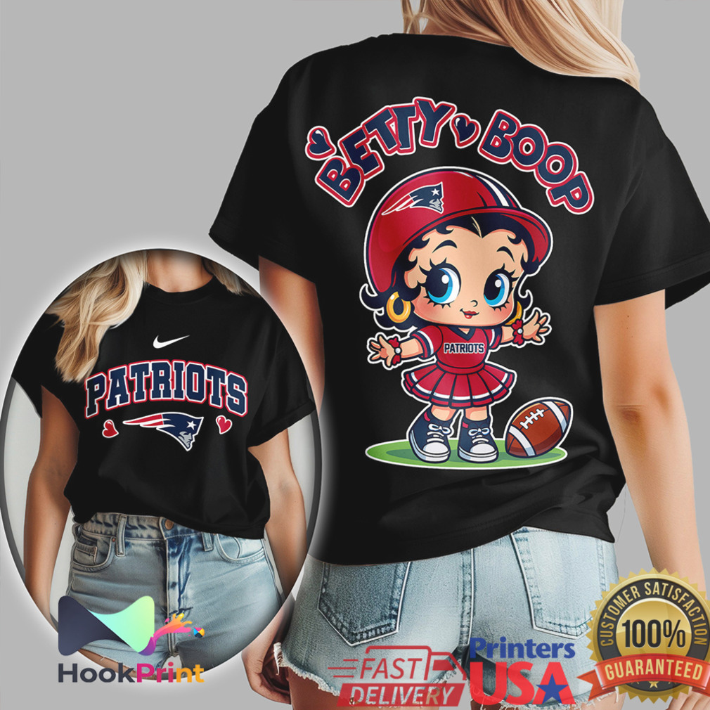 New England Patriots Betty Boop Women's Football T Shirt New England Patriots Betty Boop Women's Football T Shirt