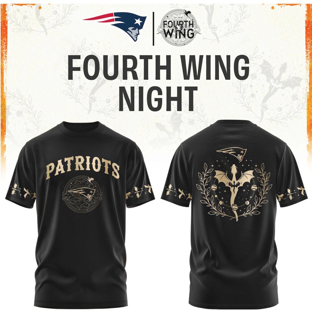 New England Patriots Fourth Wing Night Fantasy Bookish NFL Apparel T Shirt New England Patriots Fourth Wing Night Fantasy Bookish NFL Apparel T Shirt
