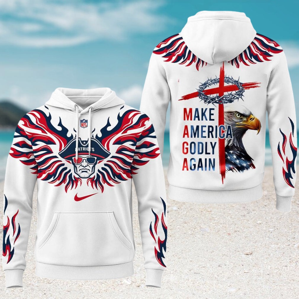 New England Patriots MAGA Make America Godly Again Christian Cross Eagle Hoodie New England Patriots MAGA Make America Godly Again Christian Cross Eagle Hoodie