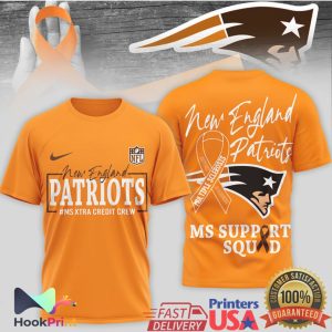 New England Patriots MS Support Squad MS Xtra Credit Crew T Shirt