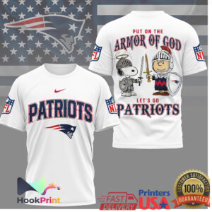 New England Patriots Peanuts Snoopy Put On The Armor Of God Shirt New England Patriots Peanuts Snoopy Put On The Armor Of God Shirt