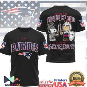 New England Patriots Peanuts Snoopy Put On The Armor Of God Shirt