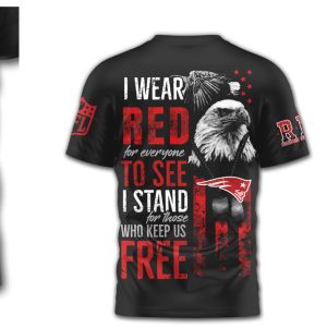 New England Patriots R.E.D. Friday Remember Everyone Deployed T Shirt