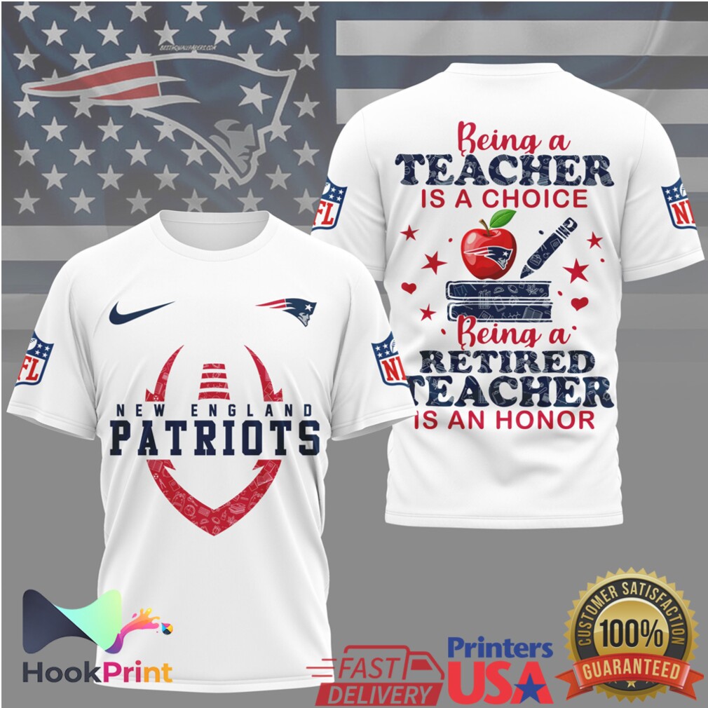 New England Patriots Retired Teacher Honor NFL T Shirt New England Patriots Retired Teacher Honor NFL T Shirt