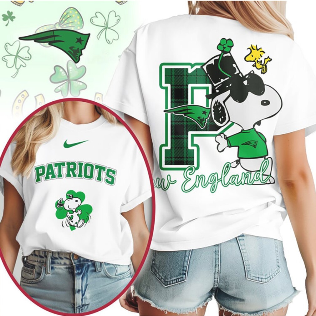 New England Patriots Snoopy Lucky Irish St Patricks Day NFL Football T Shirt New England Patriots Snoopy Lucky Irish St Patricks Day NFL Football T Shirt