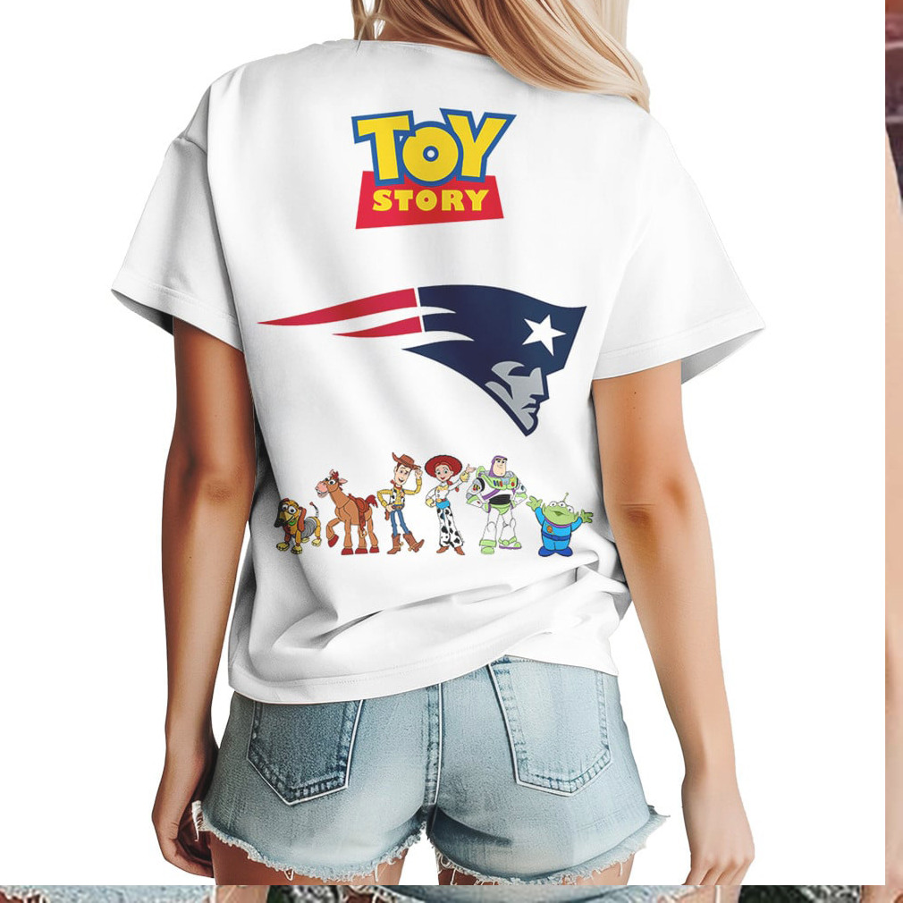 New England Patriots Toy Story Hero Squad NFL Graphic T Shirt New England Patriots Toy Story Hero Squad NFL Graphic T Shirt