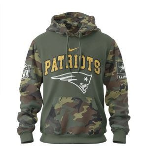 New England Patriots U.S. Army 250 Years Anniversary Camo Military T Shirt