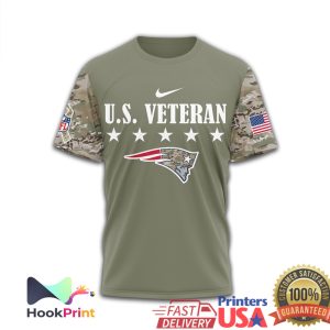 New England Patriots U.S. Veteran Military Appreciation T Shirt