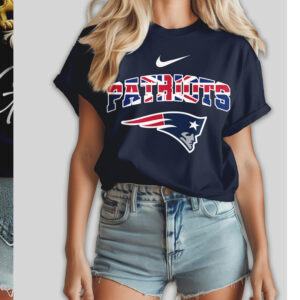 New England Patriots United Kingdom British Flag NFL Football T Shirt