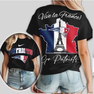 New England Patriots Vive La France Paris Trip Travel Fan NFL Shirt New England Patriots Vive La France Paris Trip Travel Fan NFL Shirt