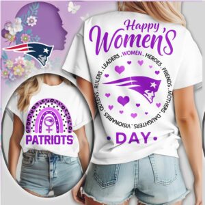 New England Patriots Womens Day Heroes Leaders Purple Shirt