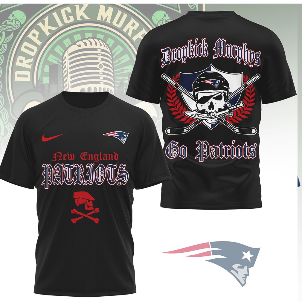 New England Patriots x Dropkick Murphys Irish Punk Fan T Shirt New England Patriots x Dropkick Murphys Irish Punk Fan T Shirt