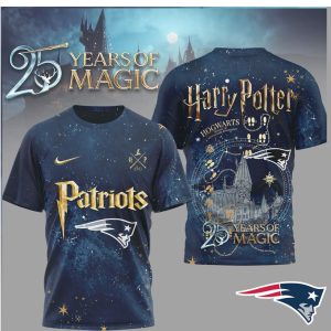 New England Patriots x Harry Potter 25 Years of Magic T Shirt