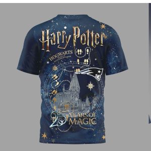 New England Patriots x Harry Potter 25 Years of Magic T Shirt