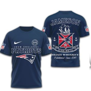 New England Patriots x Jameson Irish Whiskey Sine Metu T Shirt