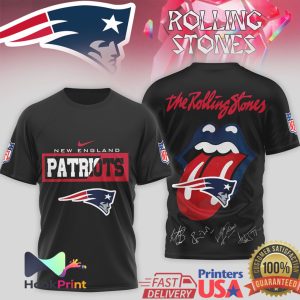 New England Patriots x Rolling Stones Mashup Signature Series T Shirt