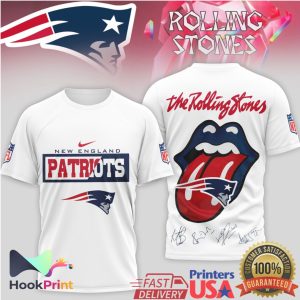 New England Patriots x Rolling Stones Mashup Signature Series T Shirt