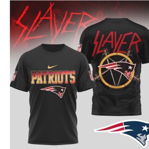 New England Patriots x Slayer Thrash Metal T Shirt New England Patriots x Slayer Thrash Metal T Shirt