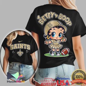 New Orleans Saints Betty Boop Football Cute Saints T Shirt New Orleans Saints Betty Boop Football Cute Saints T Shirt
