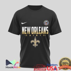New Orleans Saints Serving My Country Military Veteran NFL T Shirt