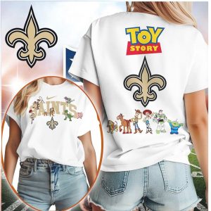 New Orleans Saints Toy Story Characters Fan T Shirt