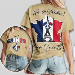 New Orleans Saints Vive La France Fleur de lis Eiffel Tower NFL Shirt New Orleans Saints Vive La France Fleur de lis Eiffel Tower NFL Shirt
