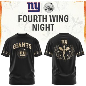 New York Giants Fourth Wing Night Dragon Fantasy Football T Shirt