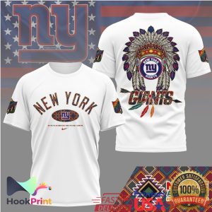 New York Giants Native American Heritage Month Headdress T Shirt