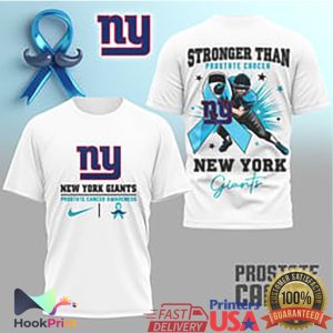 New York Giants Prostate Cancer Awareness Stronger Than T Shirt