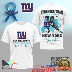 New York Giants Prostate Cancer Awareness Stronger Than T Shirt