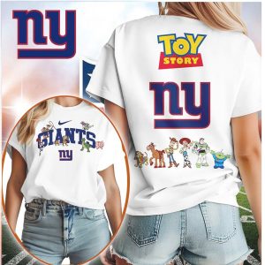 New York Giants Toy Story Woody & Buzz NFL Fan T Shirt