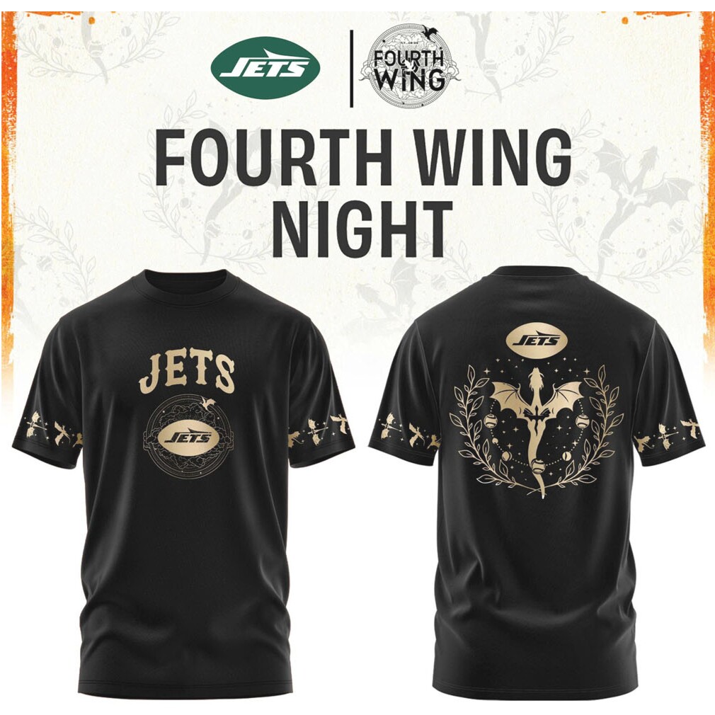 New York Jets Fourth Wing Night Dragon Rider Fantasy Football T Shirt New York Jets Fourth Wing Night Dragon Rider Fantasy Football T Shirt