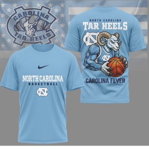 North Carolina Tar Heels Basketball “Carolina Fever” Ram Mascot Graphic T Shirt North Carolina Tar Heels Basketball “Carolina Fever” Ram Mascot Graphic T Shirt