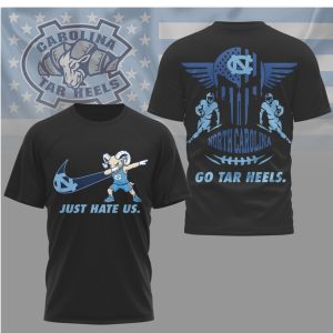 North Carolina Tar Heels Just Hate Us Dabbing Ram Mascot Graphic T Shirt