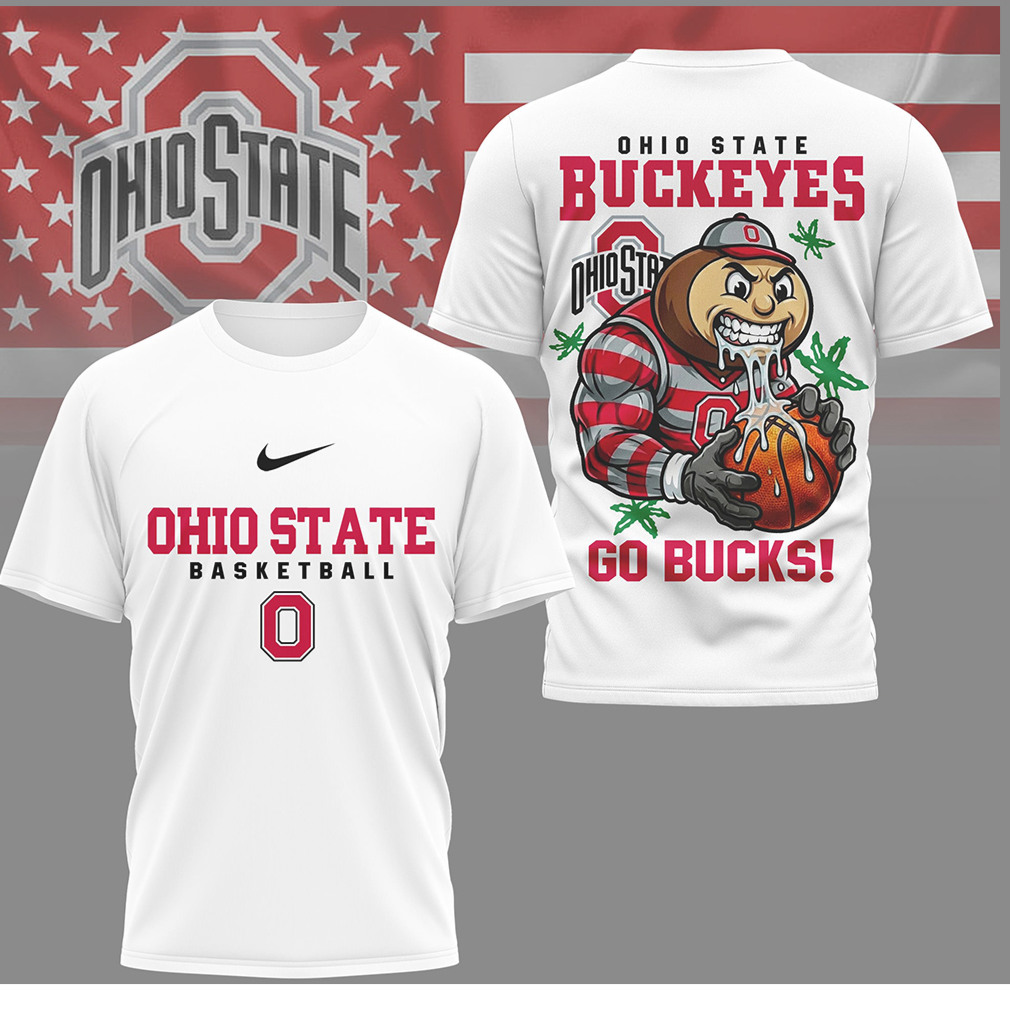 Ohio State Buckeyes Basketball Go Bucks Brutus Mascot T Shirt Ohio State Buckeyes Basketball Go Bucks Brutus Mascot T Shirt