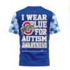 Nebraska Cornhuskers I Wear Blue For Autism Awareness T Shirt Nebraska Cornhuskers I Wear Blue For Autism Awareness T Shirt