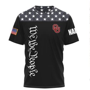 Oklahoma Sooners Personalized We The People American Flag Mascot T Shirt Oklahoma Sooners Personalized We The People American Flag Mascot T Shirt