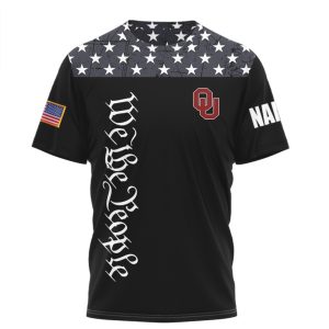 Oklahoma Sooners Personalized We The People American Flag Mascot T Shirt