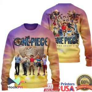 One Piece Live Action Netflix Series Cast “Into The Grand Line” All Over Print Shirt