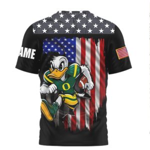 Oregon Ducks Custom Name Patriotic US Flag We The People T Shirt Oregon Ducks Custom Name Patriotic US Flag We The People T Shirt