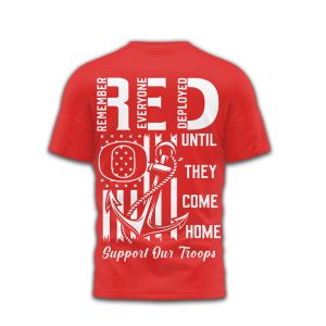 Oregon Ducks R.E.D. Support Our Troops Military Appreciation Red T Shirt Oregon Ducks R.E.D. Support Our Troops Military Appreciation Red T Shirt