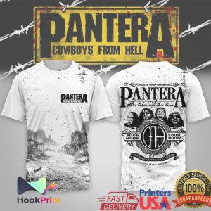 Pantera Cowboys From Hell High Noon Your Doom All Over Print Band Shirt