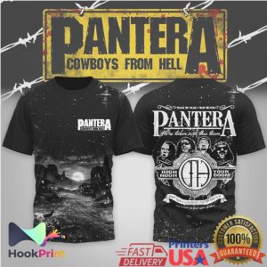 Pantera Cowboys From Hell High Noon Your Doom All Over Print Band Shirt