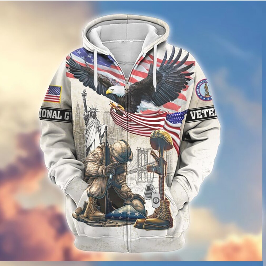 Patriotic Kneeling Soldier Eagle Statue of Liberty 3D Veteran Hoodie Patriotic Kneeling Soldier Eagle Statue of Liberty 3D Veteran Hoodie